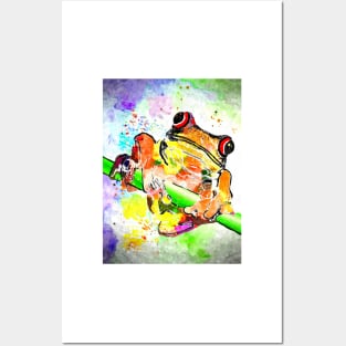 Red Eyed Tree Frog Posters and Art